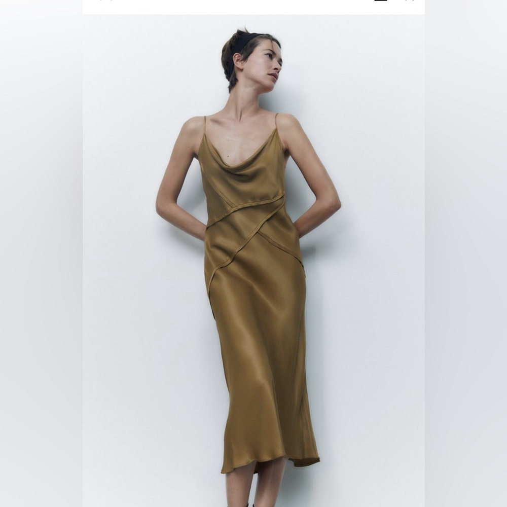 NWOT Zara Satin Lingerie dress